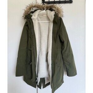 Women’s Green Hollister Parka - Size Small